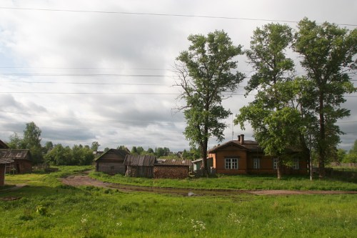 A countryside scene on the way to Vologda.